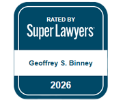 Rated by Super Lawyers | Geoffrey S. Binney | 2026